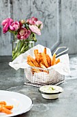 Sweet potato fries with wasabi mayonnaise (Easter)
