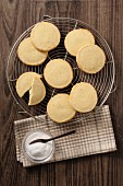 Shortbread on a Cooling Rack