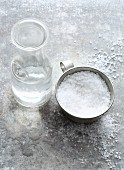Water and salt for making bread