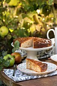 Apple cake with syrup