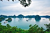 Ha Long Bay in the north of Vietnam, a UNESCO World Heritage Site