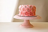 Chocolate Layer cake with raspberry frosting