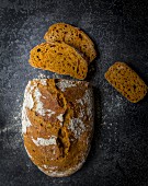Carrot bread (without kneading)