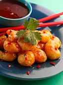 Sweet and sour prawns