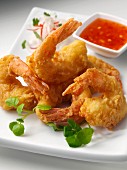 Battered prawns