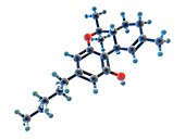 Tetrahydrocannabinol (THC) drug molecule
