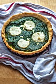Spinach tart with goat's cheese