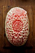 A carved watermelon (Thailand)