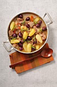 Veal, potato and olive stew
