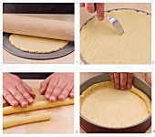 How to make a tart base in a spring form baking tin
