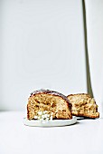 Homemade gluten-free babka (Eastern European cake) for Easter