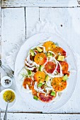 Orange and fennel salad with vinaigrette