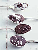 Chocolate spoons for making hot chocolate