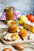 Pumpkin and quince chutney