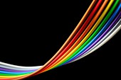 Rainbow ribbon cable