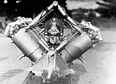 Curtiss pusher aircraft engine, 1910