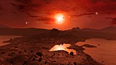 The View from Trappist-1f
