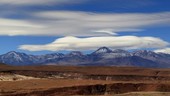 Lenticular clouds over Chilean volcanoes, time-lapse footage