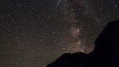 Perseid meteor trail, time-lapse footage