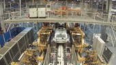 Car manufacturing, time-lapse footage