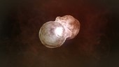 Eta Carinae nebula and stars, animated zoom