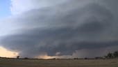 Supercell thunderstorm, Texas, USA, time-lapse footage