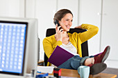 Worker at desk