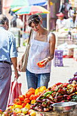 Woman at market