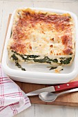 Spinach and feta lasagne