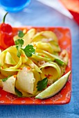 Salad with green mango, chilli and lime (Thailand)