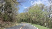 Driving through Shenandoah National Park