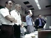 Apollo 13 mission control, awaiting splashdown