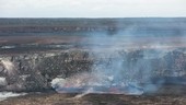 Hawaiian volcanic eruption, timelapse