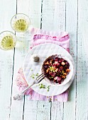 Beetroot salad with chives