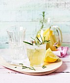 Rosemary and lemon soda
