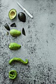 How to make an avocado rose