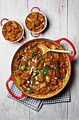 Lamb tagine with almond flakes