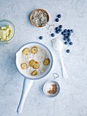 Porridge oats with banana