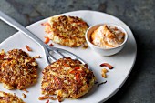 Quick and easy sauerkraut and vegetable fritters