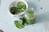 A healthy green smoothie