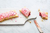 Pop tarts made from ready-made pastry with sugar hearts