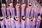 Party desserts served in ice cream cones