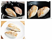 How grill chicken breast fillets in a saucepan (sauté)
