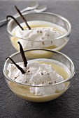 Oeufs a la neige (egg whites in vanilla sauce, France)