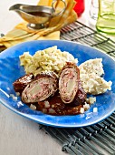 Beef roulades with cumin and celery puree (low carb)