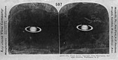 Saturn in 1911, stereoscopic card