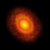 Protoplanetary disc around V883 Orionis, ALMA image