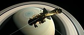 Cassini's Grand Finale at Saturn, illustration