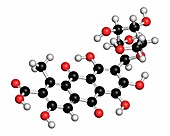 Carminic acid pigment molecule