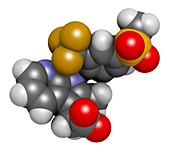Fevipiprant asthma drug molecule